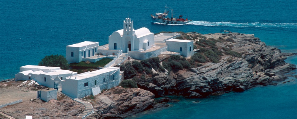 Sifnos Chrisopigi Church - Το μοναστηρι στο μπλε του Αιγαιου